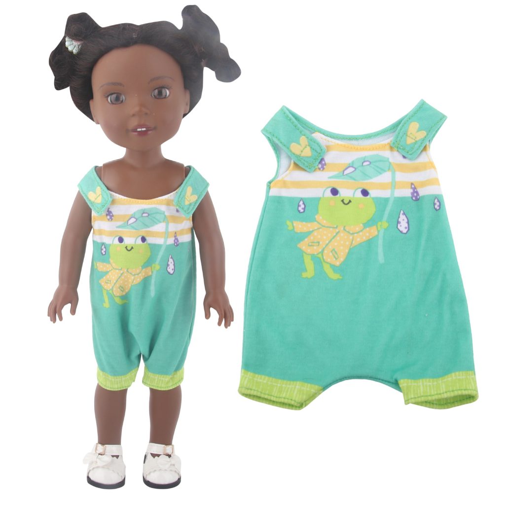 14 inch doll clothes doll little frog suspenders-CL-0041插图