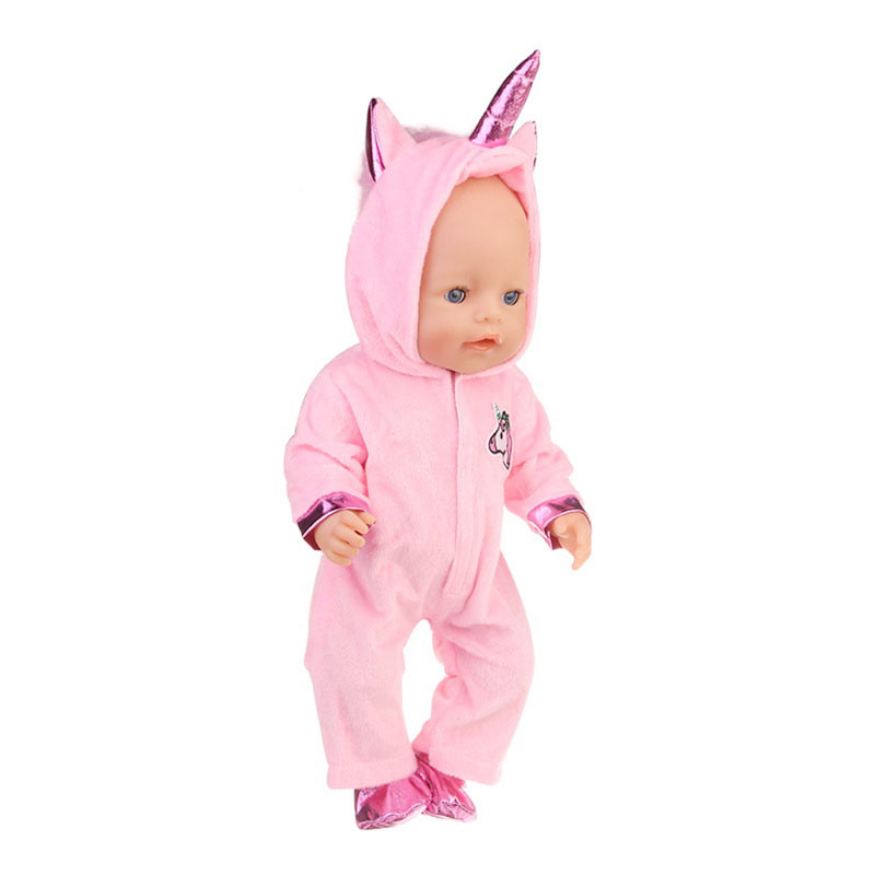 18 inch doll clothes doll pink unicorn bodysuit-CL-0065-1插图4
