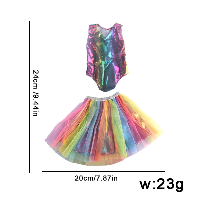 18 inch doll clothes doll black split seven-color cluster set-CL-0103插图3