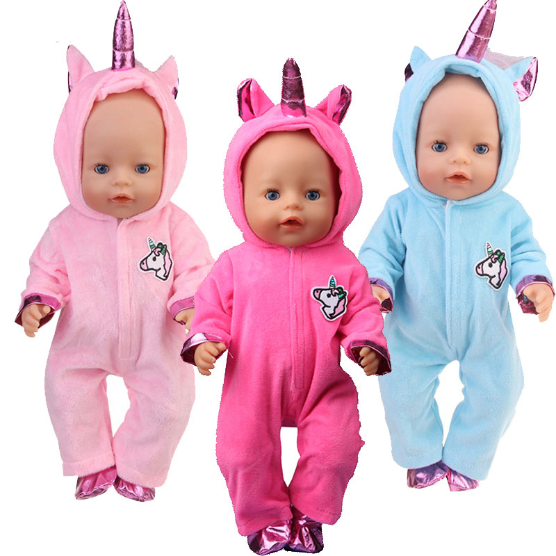 18 inch doll clothes doll pink unicorn bodysuit-CL-0065-1插图5