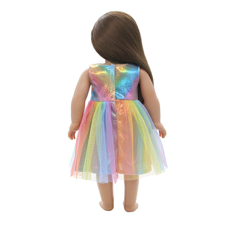 18 inch doll clothes doll black split seven-color cluster set-CL-0103插图5