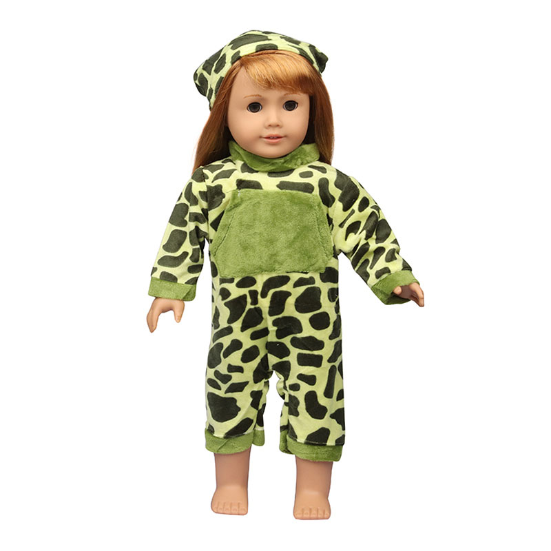 18 inch doll clothes doll frog bodysuit with hat-CL-0100插图1