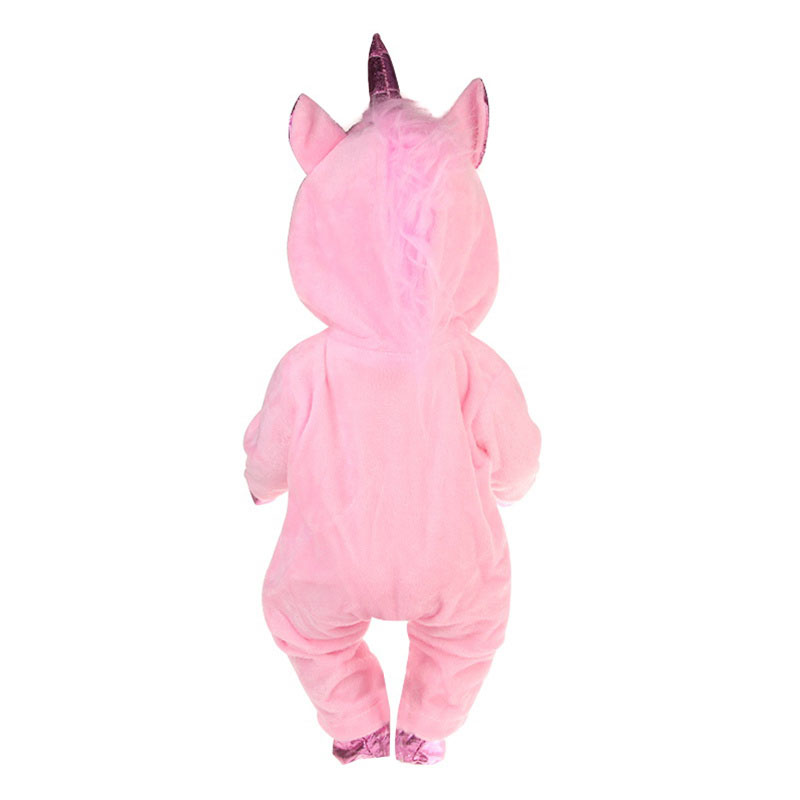 18 inch doll clothes doll pink unicorn bodysuit-CL-0065-1插图3