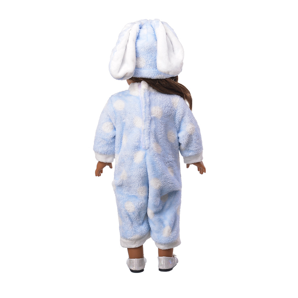 18 Inch Doll Clothes Doll Rabbit Onesie Pajamas-CL-0005-1插图4