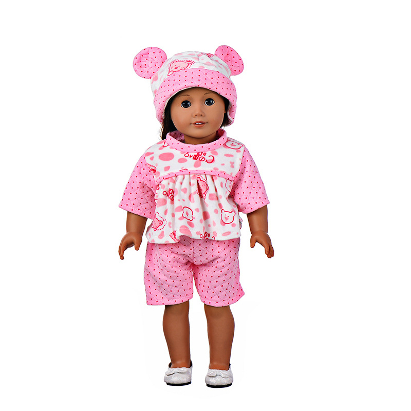 18 Inch Doll Clothes Doll Bear Onesie Pajamas-CL-0006-2插图2