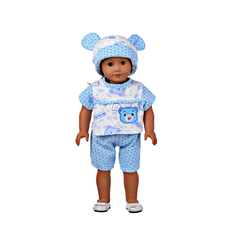 18 Inch Doll Clothes Doll Bear Onesie Pajamas-CL-0006-1插图2