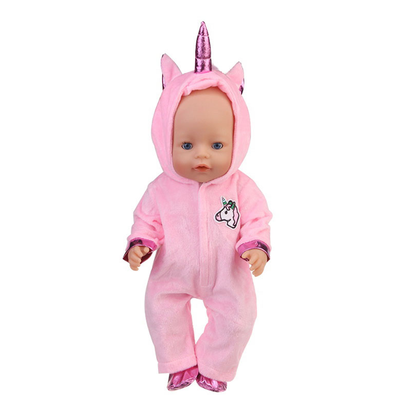 18 inch doll clothes doll pink unicorn bodysuit-CL-0065-1插图2