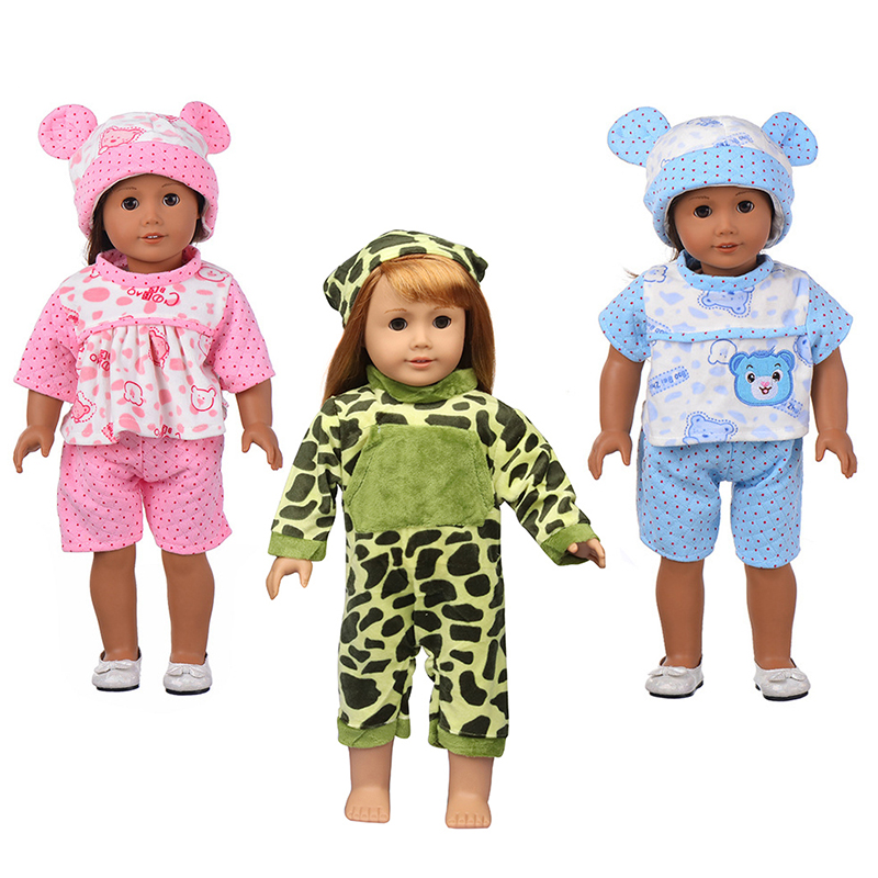 18 Inch Doll Clothes Doll Bear Onesie Pajamas-CL-0006-2插图4