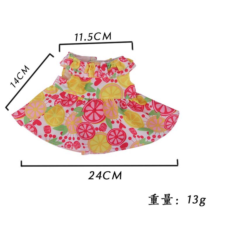 14 inch doll clothes doll yellow and red dress-CL-0051-2插图1