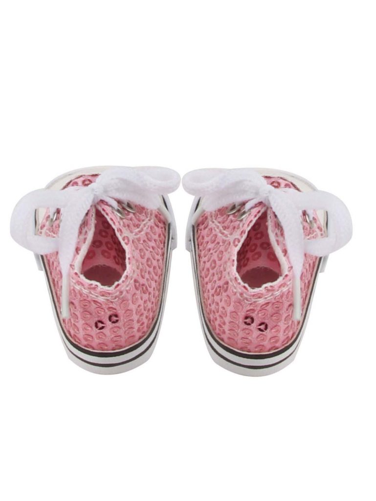18 inch doll shoes-Colorful sequined canvas shoes-SH–0140插图3