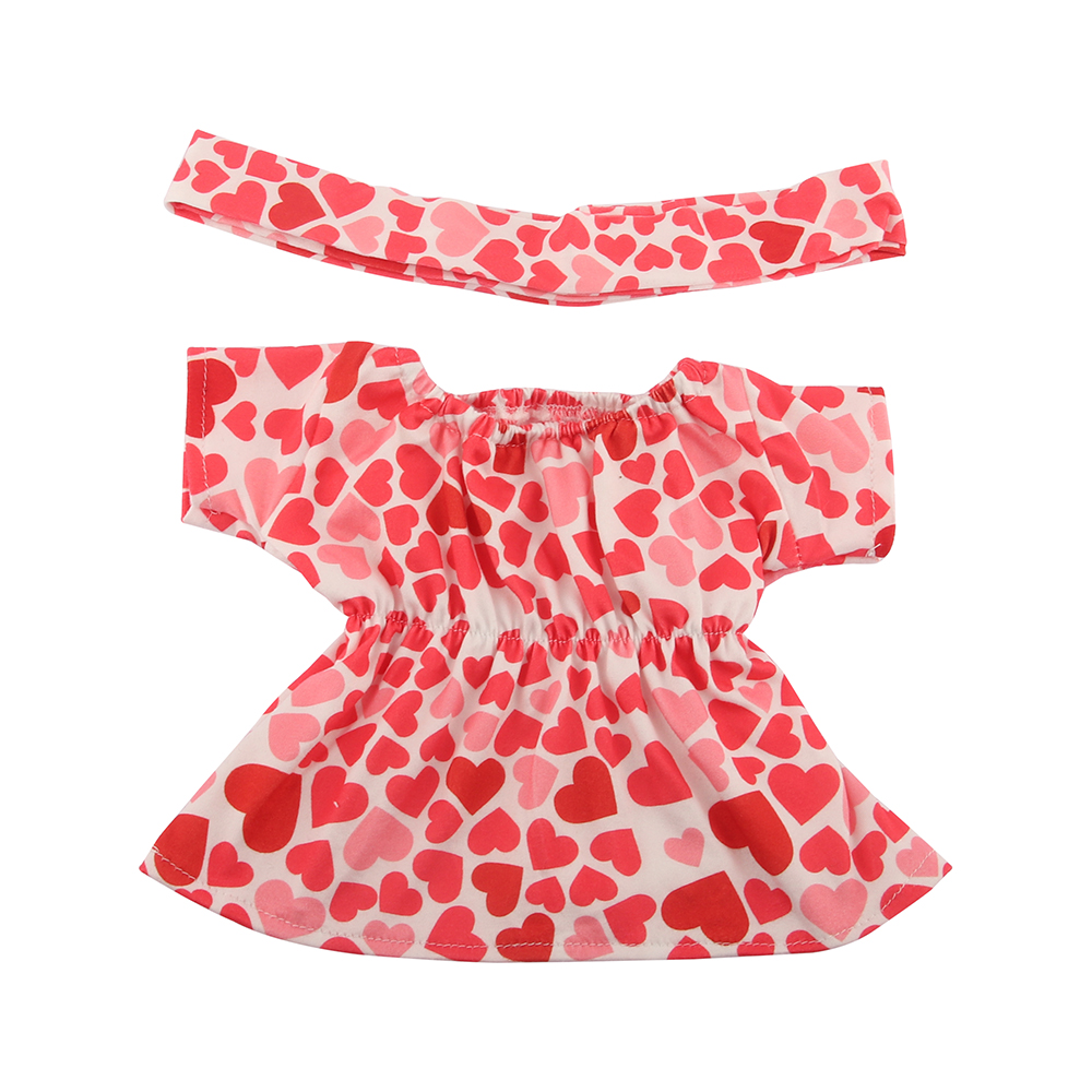18 Inch Doll Clothes Doll Red Bandana Dress-CL-0002插图