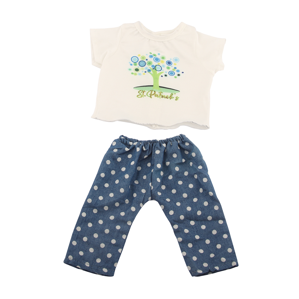18 inch doll clothes doll short sleeve and long pants-CL-0010插图