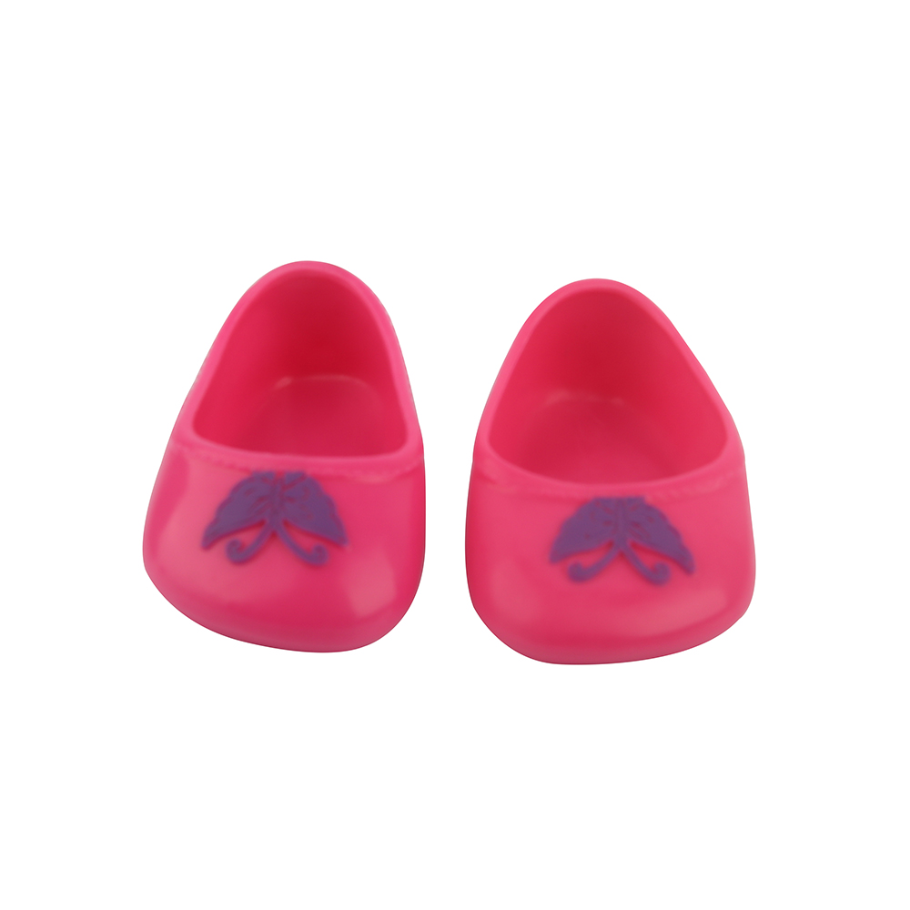 18 inch doll shoes 6cm pink butterly -SH-0168插图2