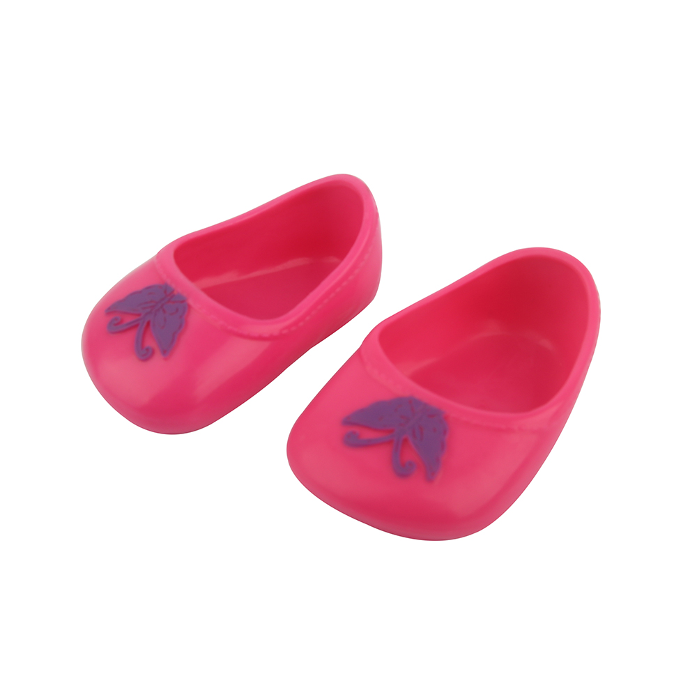 18 inch doll shoes 6cm pink butterly -SH-0168插图3