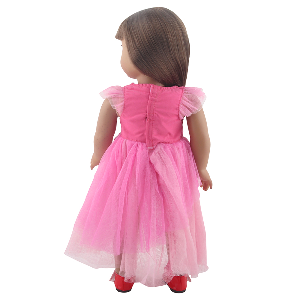 18 inch doll clothes doll pink dress-CL-0020插图4