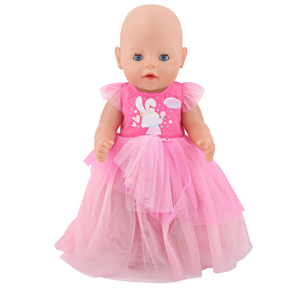 18 inch doll clothes doll pink dress-CL-0020插图3