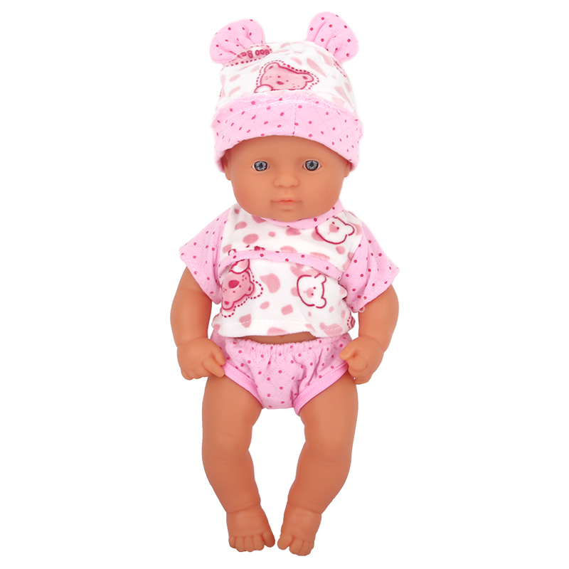 14 inch doll clothes doll bear pink pajama set-CL-0044-1插图2