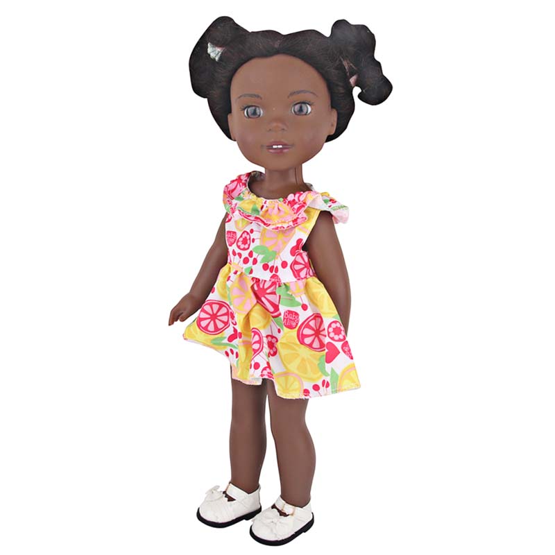 14 inch doll clothes doll yellow and red dress-CL-0051-2插图4