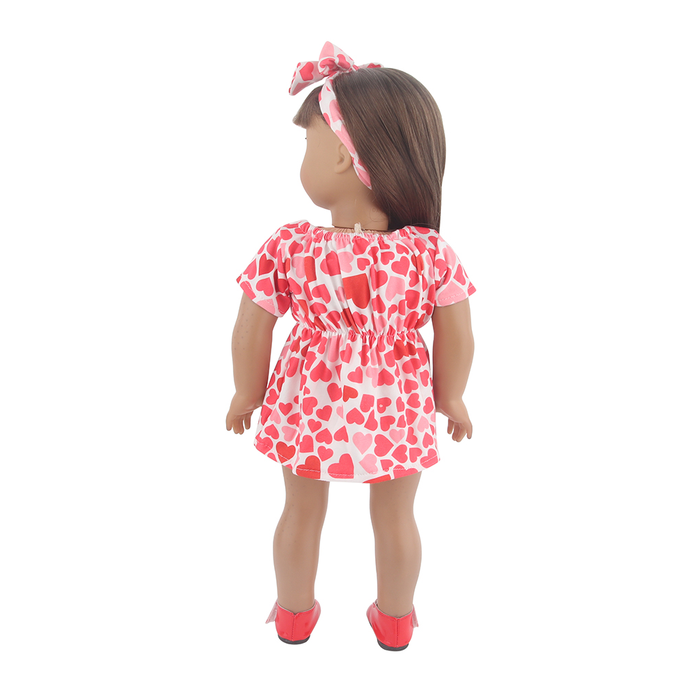 18 Inch Doll Clothes Doll Red Bandana Dress-CL-0002插图4