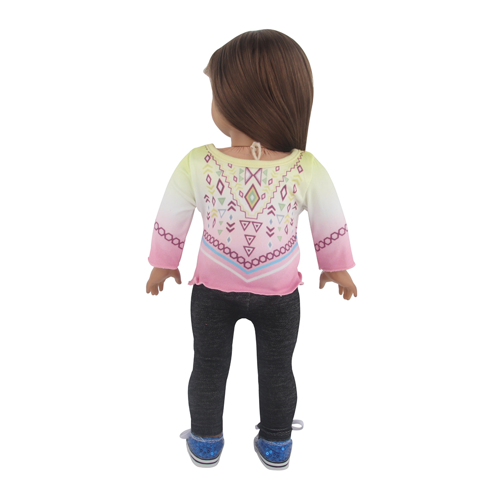 18 Inch Doll Clothes Doll Long Sleeves and Pants-CL-0012插图4