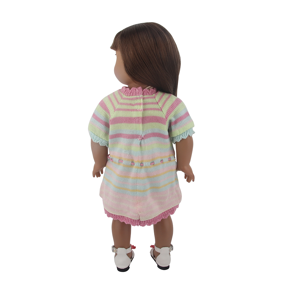 14 inch doll clothes doll red and green one-piece sweater-CL-0043插图3