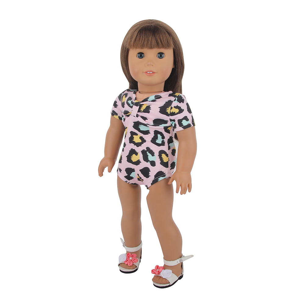 18 inch doll clothes doll pink floral bodysuit-CL-0049插图5