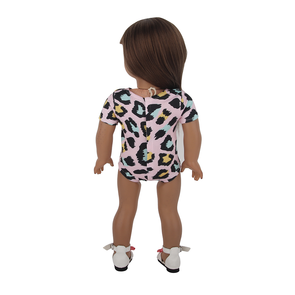 18 inch doll clothes doll pink floral bodysuit-CL-0049插图4