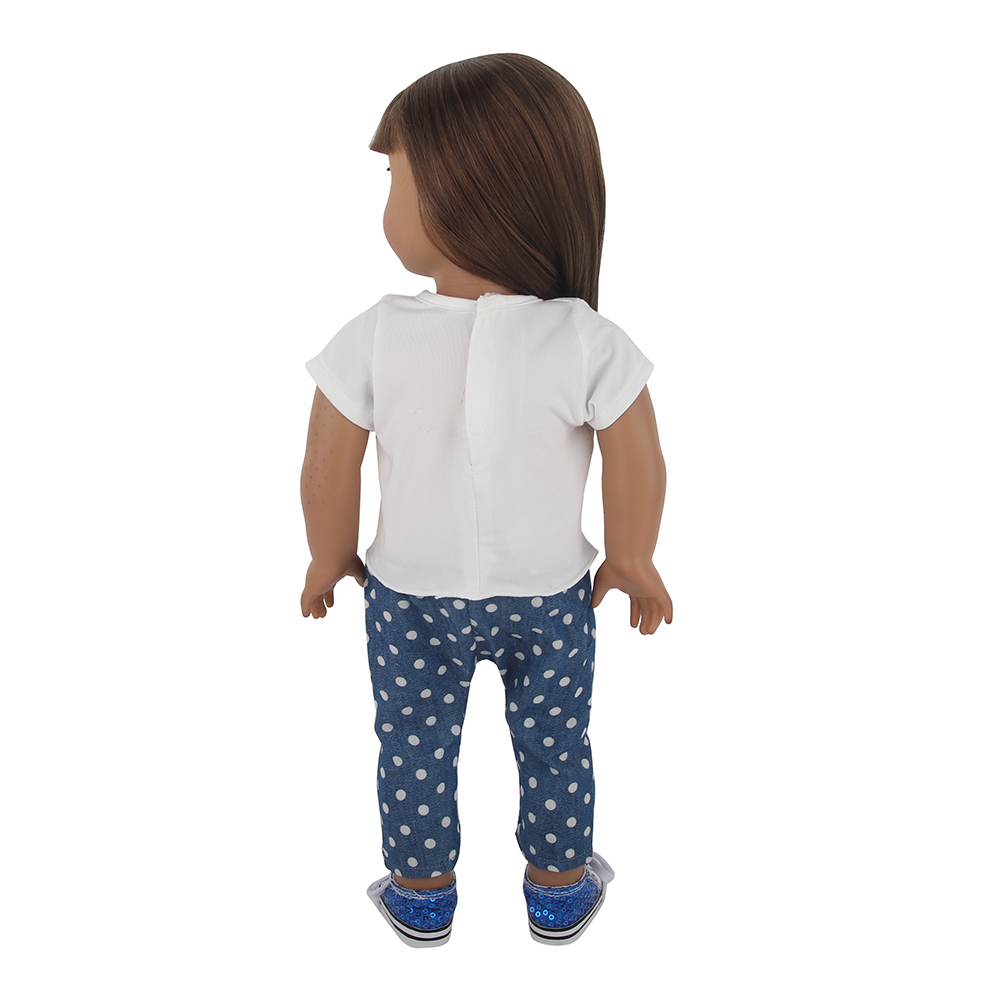 18 inch doll clothes doll short sleeve and long pants-CL-0010插图4