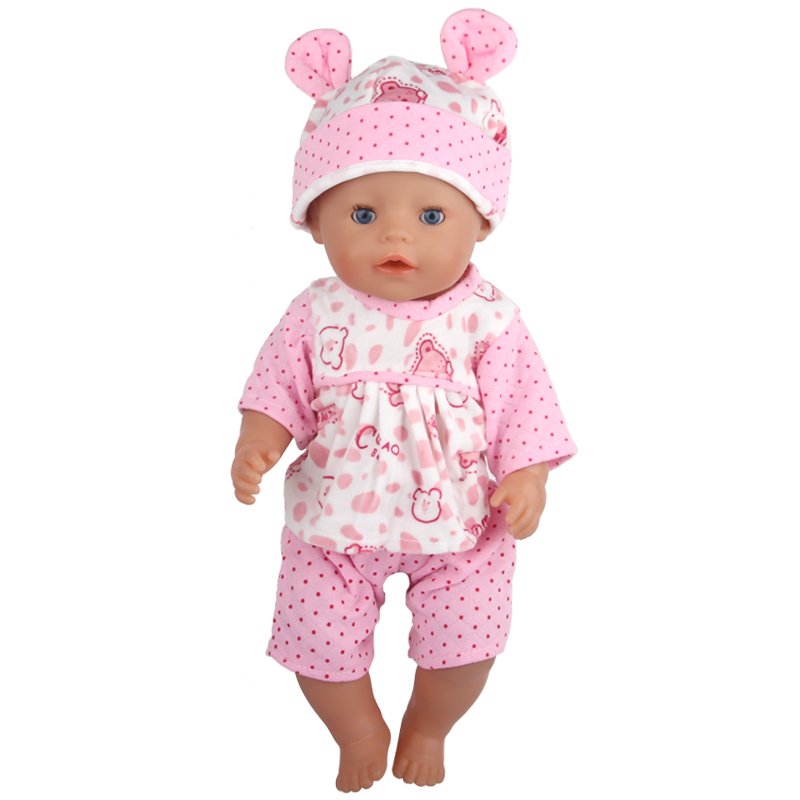 18 Inch Doll Clothes Doll Bear Onesie Pajamas-CL-0006-2插图3