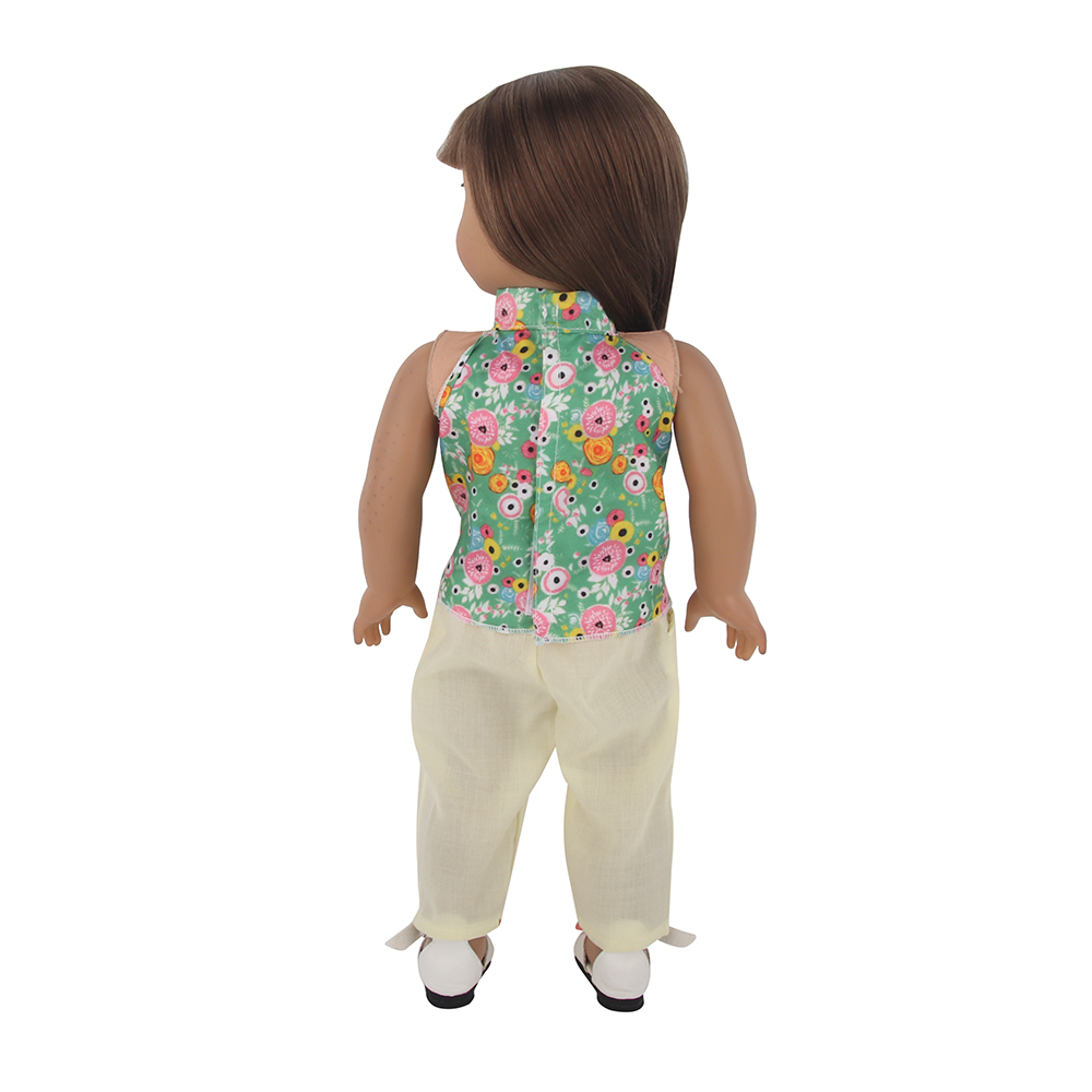 18 inch doll clothes doll green daisy vest-CL-0050-2插图4