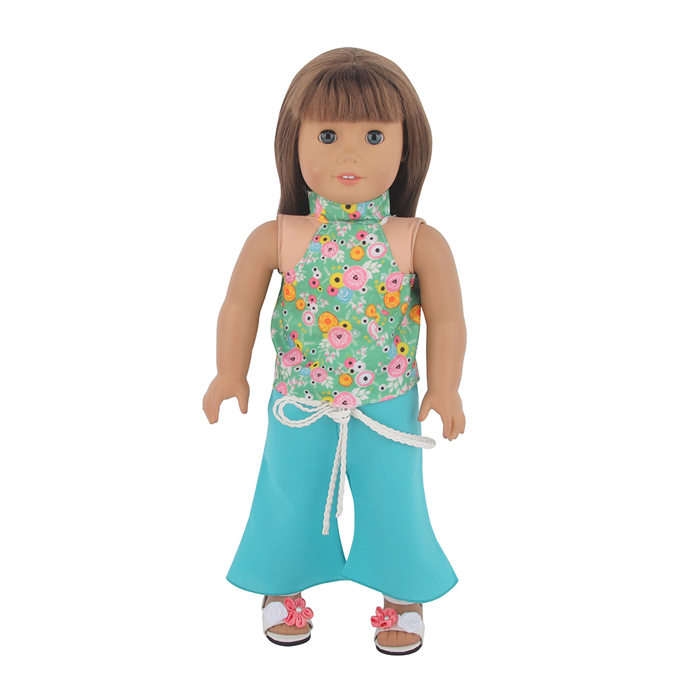 18 inch doll clothes doll blue daisy vest-CL-0050-1插图3