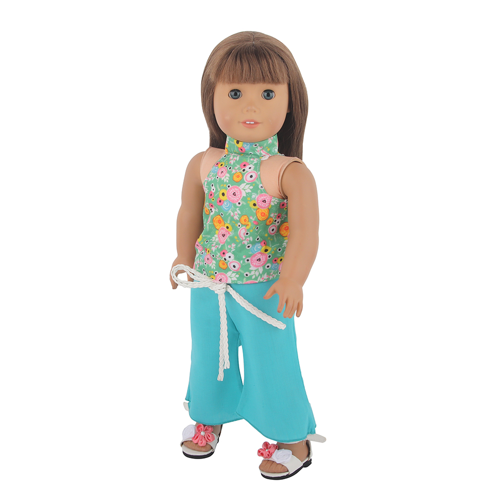 18 inch doll clothes doll blue daisy vest-CL-0050-1插图5