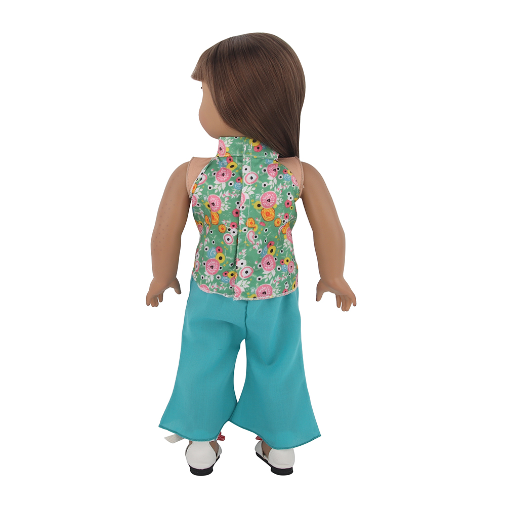 18 inch doll clothes doll blue daisy vest-CL-0050-1插图4