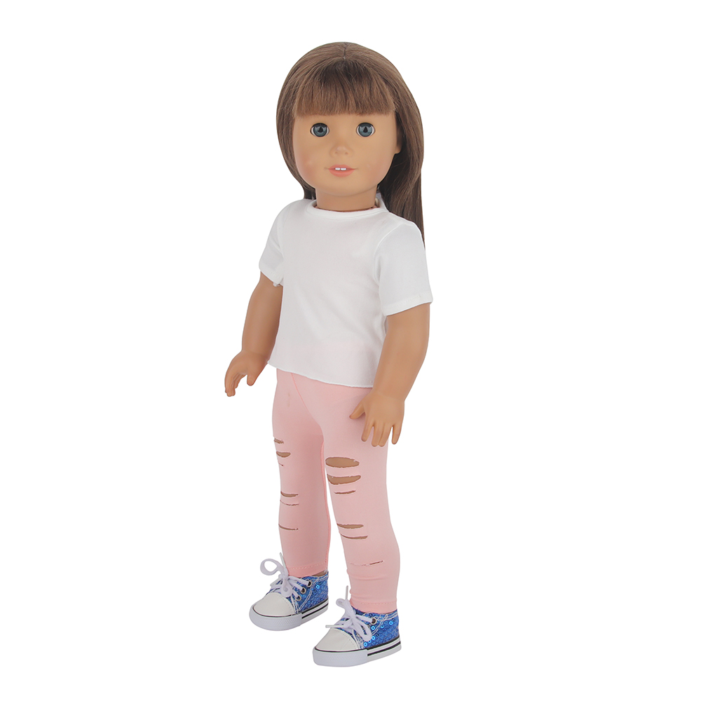 18 Inch Doll Clothes Doll Short Sleeve and Long Pants-CL-0007插图5