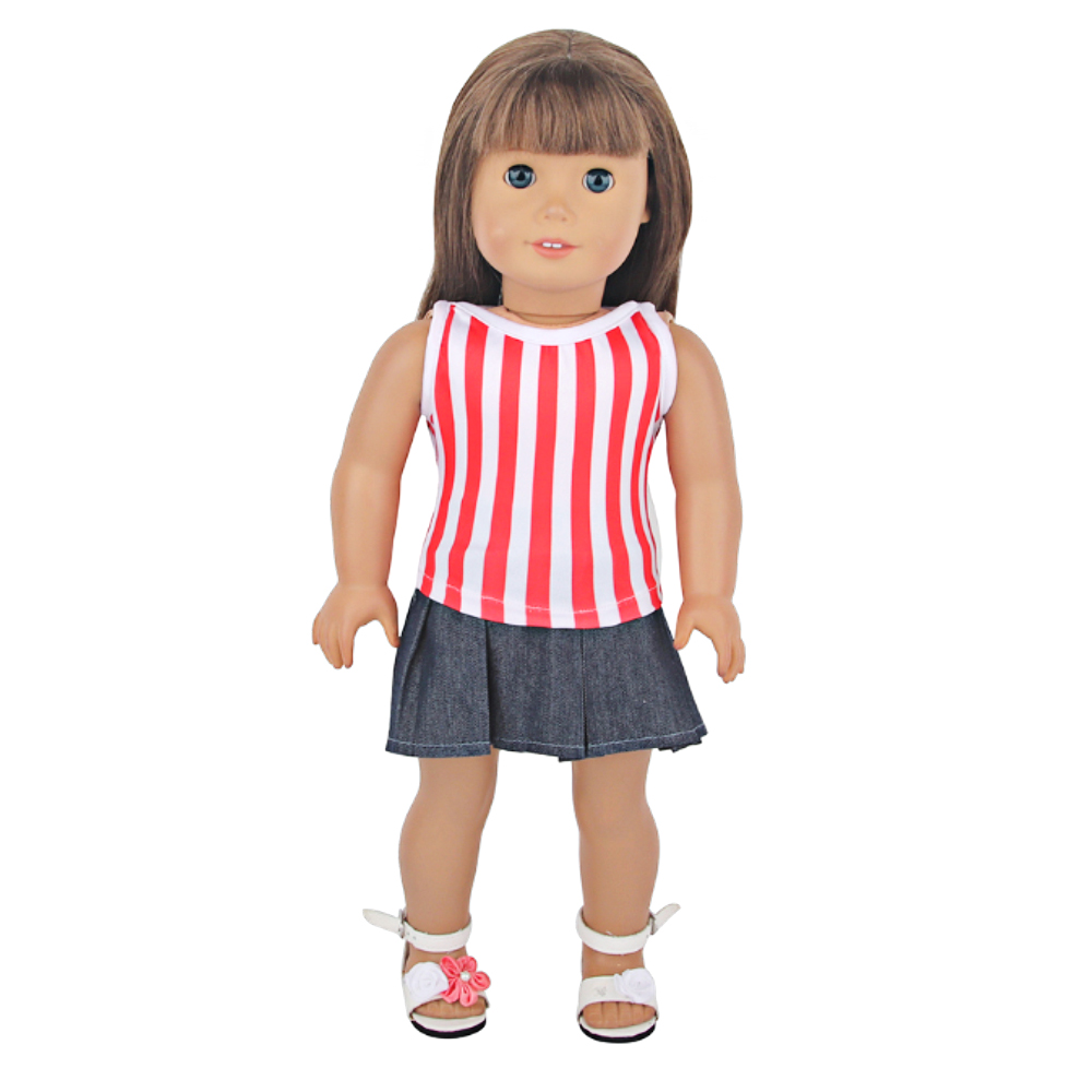18 Inch Doll Clothes Doll Short Skirt Set-CL-0011插图2