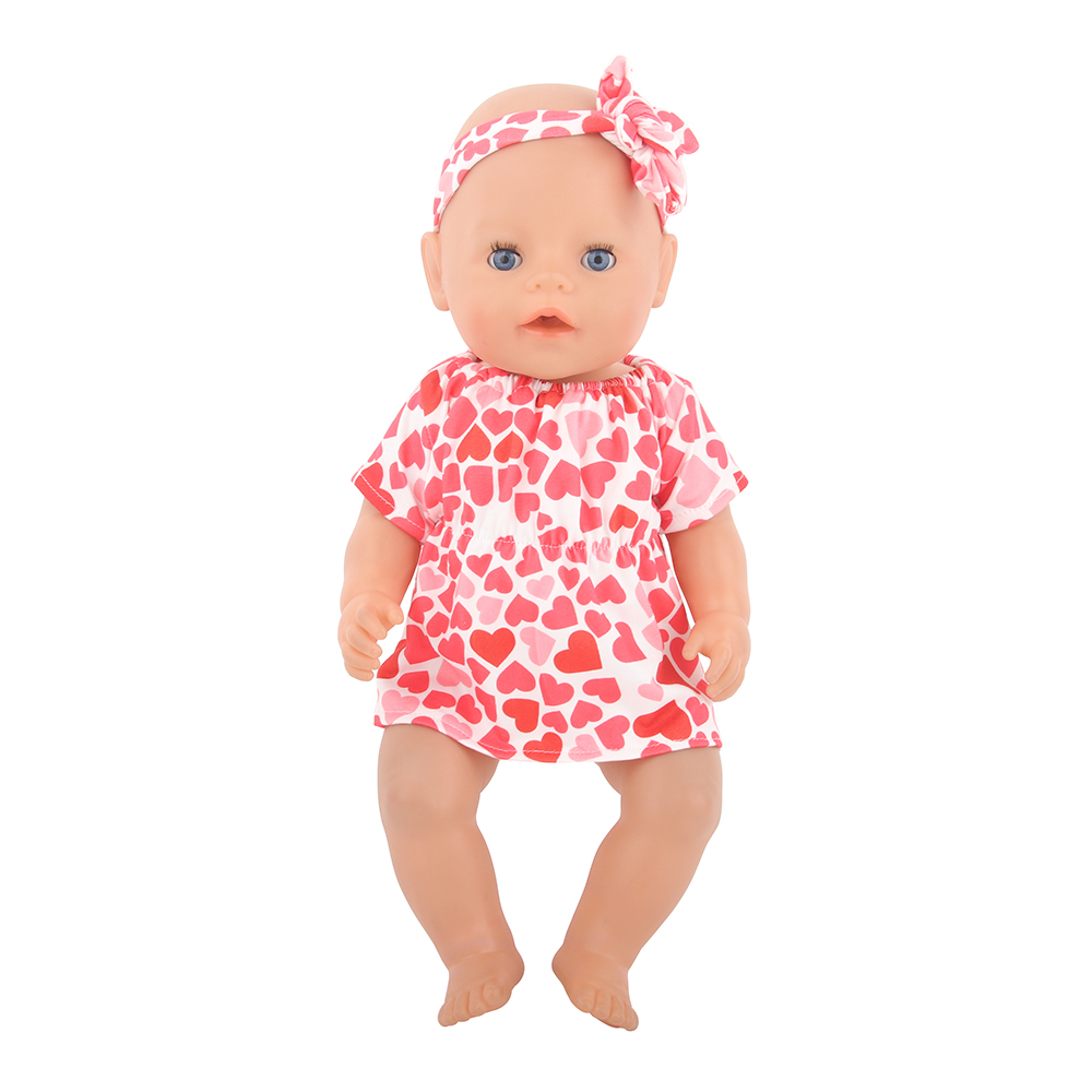 18 Inch Doll Clothes Doll Red Bandana Dress-CL-0002插图3