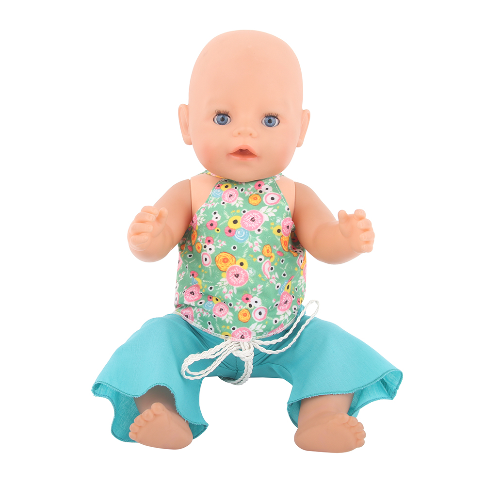 18 inch doll clothes doll blue daisy vest-CL-0050-1插图1