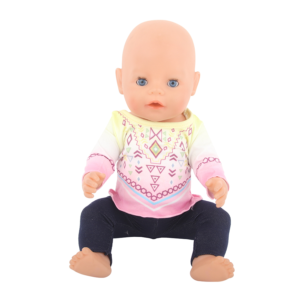 18 Inch Doll Clothes Doll Long Sleeves and Pants-CL-0012插图3