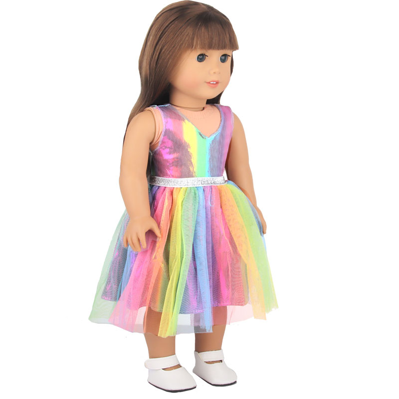 18 inch doll clothes doll black split seven-color cluster set-CL-0103插图6