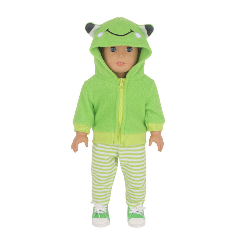 18 inch doll clothes doll frog clothes 3 Set-CL-0064插图1