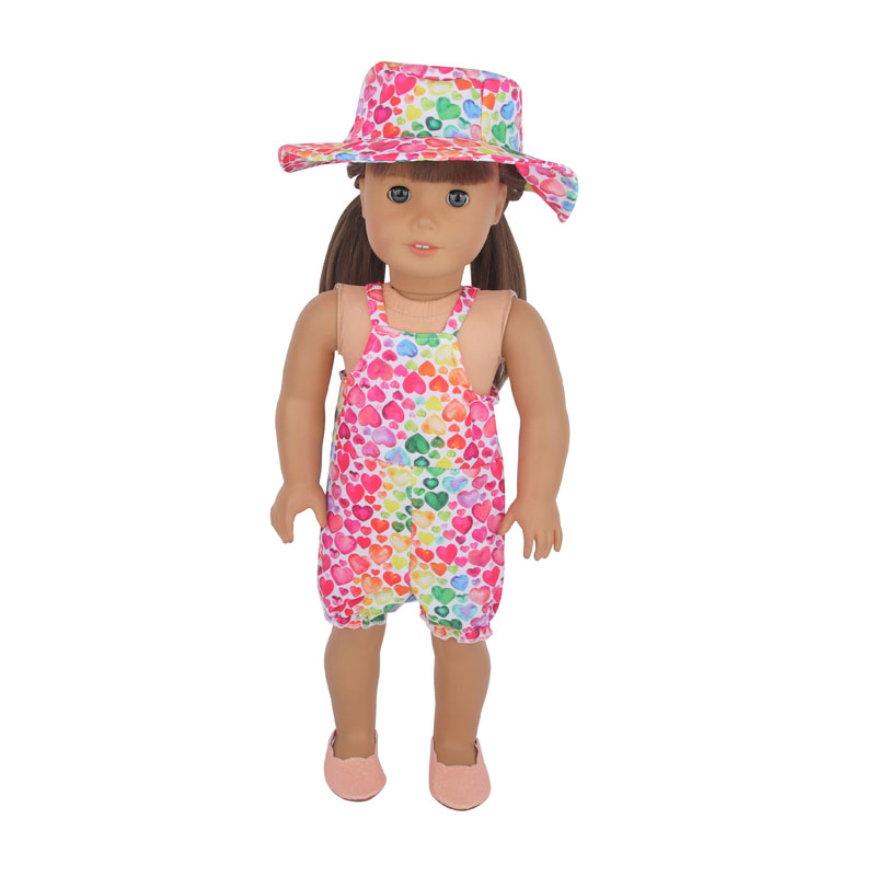 18 inch doll clothes doll colorful hat + colorful camisole-CL-0095插图1