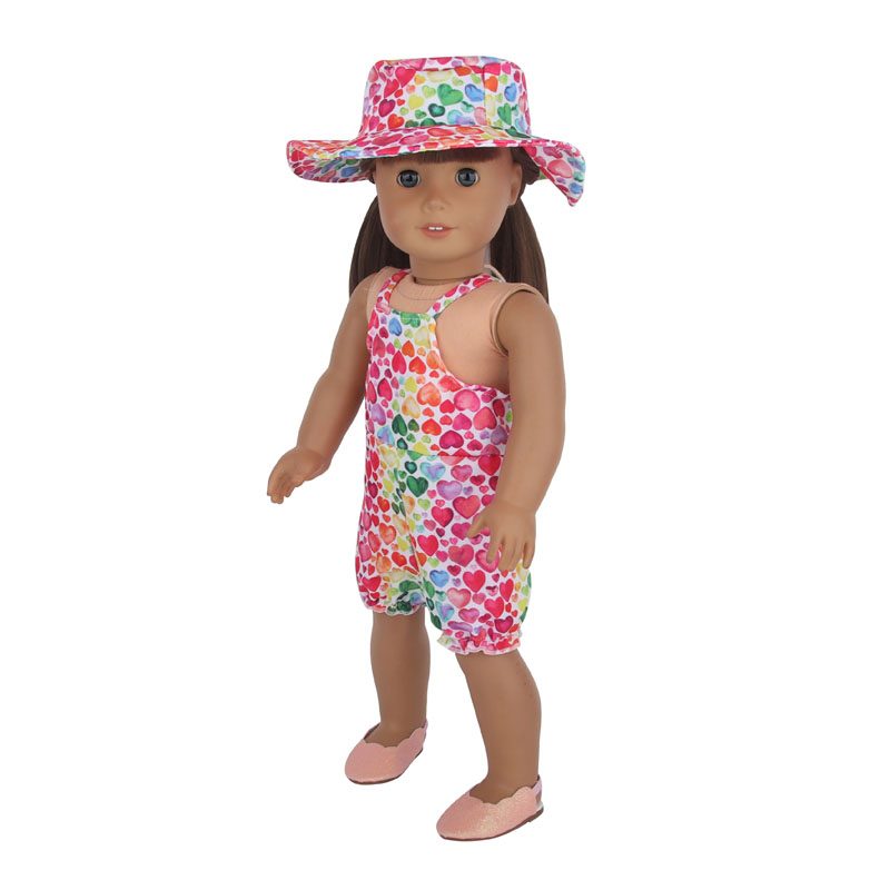 18 inch doll clothes doll colorful hat + colorful camisole-CL-0095插图3