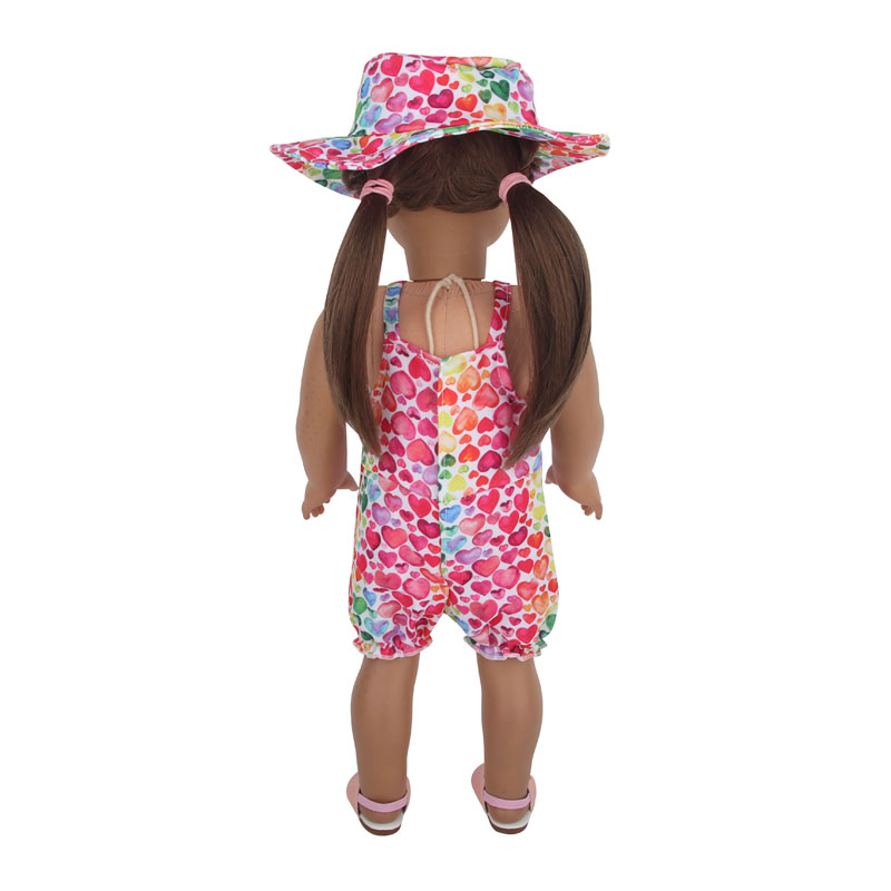 18 inch doll clothes doll colorful hat + colorful camisole-CL-0095插图2