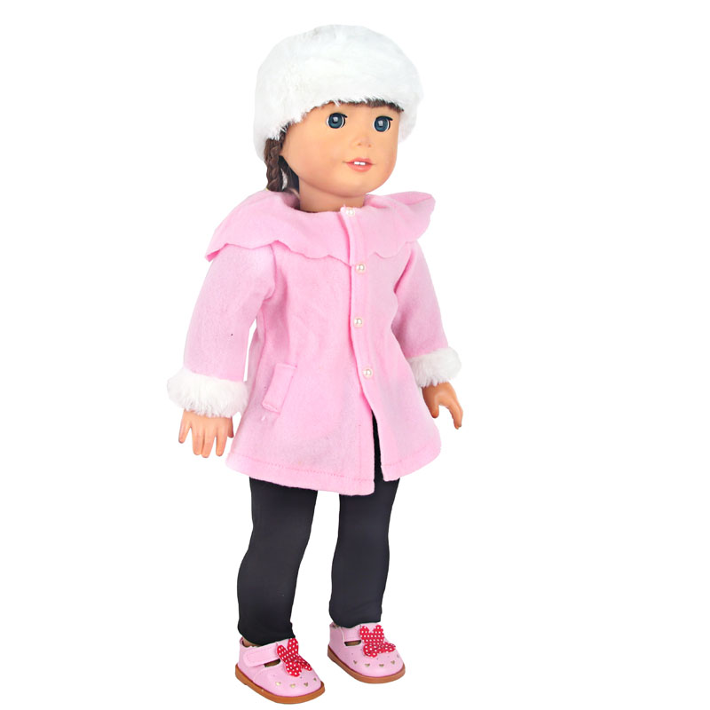 18 inch doll clothes doll pink coat set-CL-0070插图4