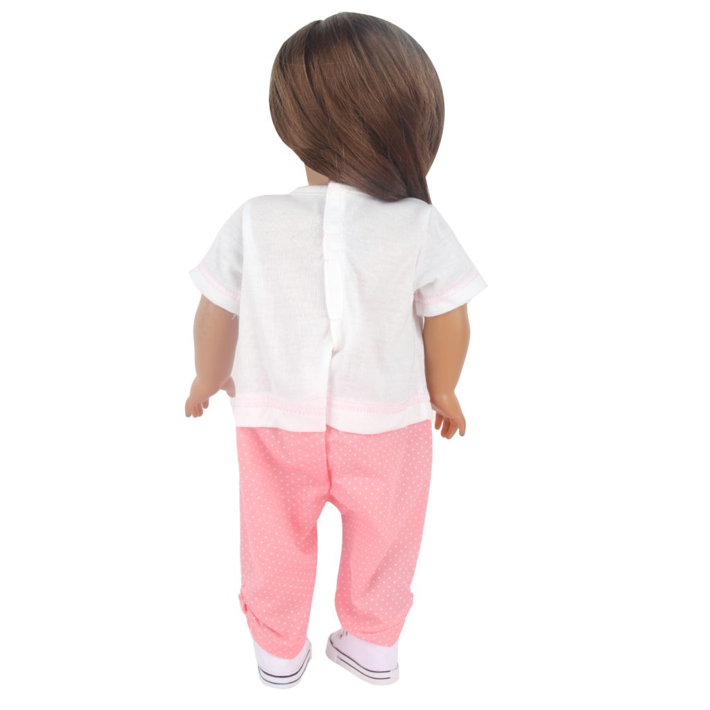 18 inch doll clothes doll pink white dot pants-CL-0035插图4