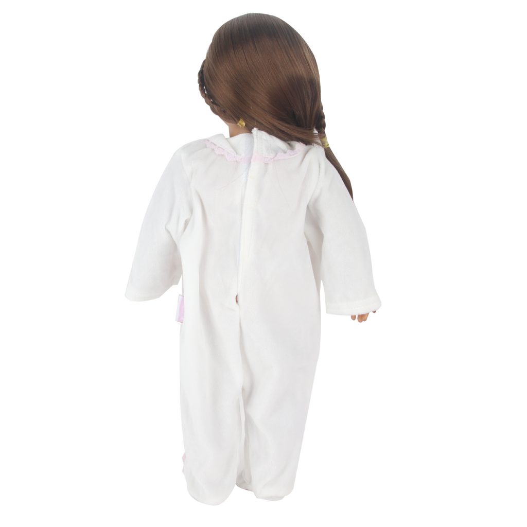 18 inch doll clothes doll lace up white baby clothes-CL-0038插图3