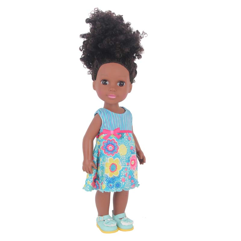 18 inch doll clothes doll blue striped floral dress-CL-0057插图4