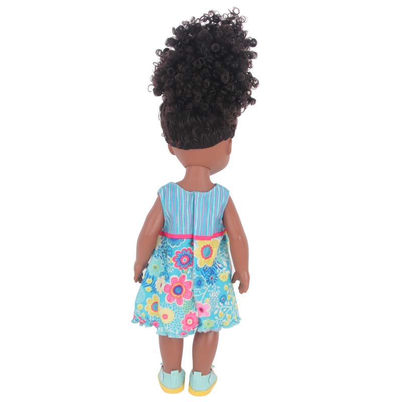 18 inch doll clothes doll blue striped floral dress-CL-0057插图3