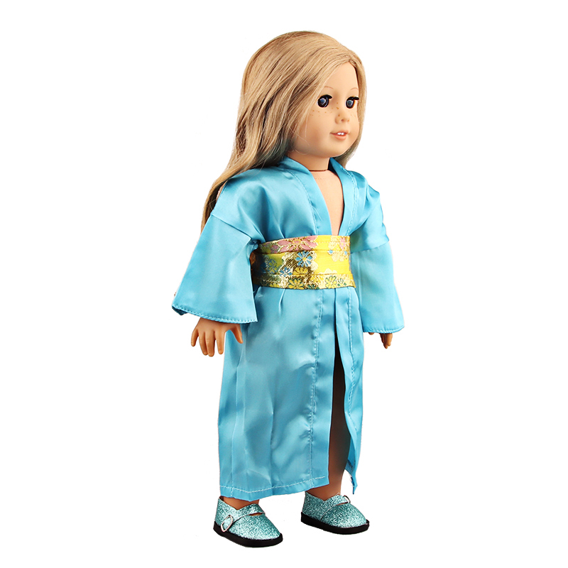 18 inch doll clothes doll blue kimono-CL-0040插图4