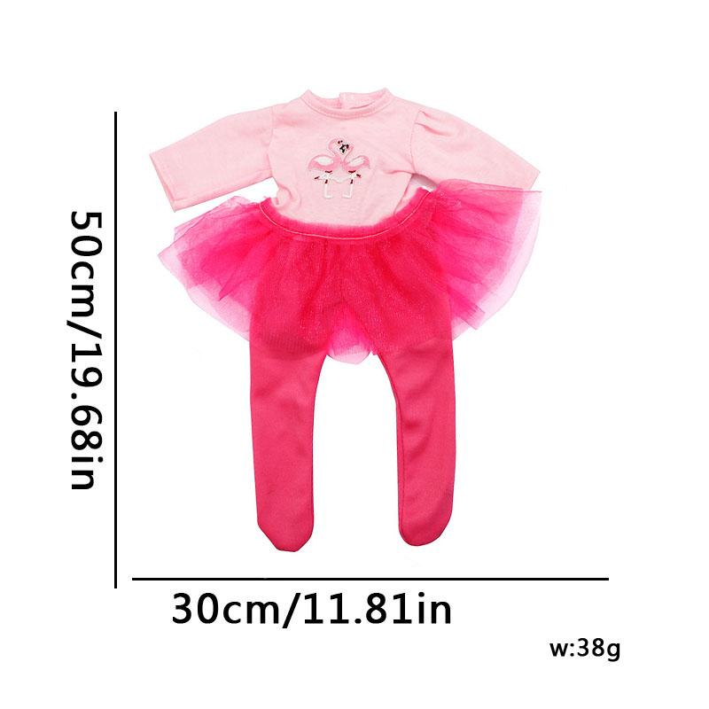 18 inch doll clothes doll pink flamingo dress-CL-0066-1插图3